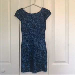 navy sparkled dress